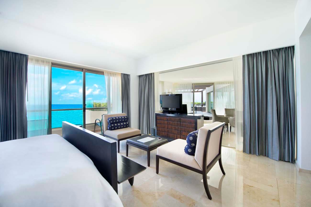 Live Aqua Cancun Resort Hotels Vacations Accommodations - Xhale Club Master Suite Ocean View