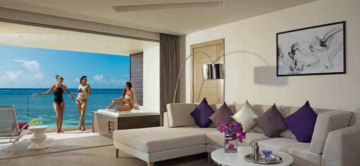 Breathless Riviera Cancun Accommodations - Xhale Club Master Suite Ocean View