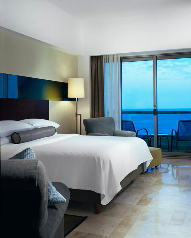 Live Aqua Cancun Resort Hotels Vacations Accommodations - Deluxe Room, 1 King, Ocean Front with Terrace