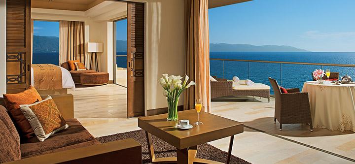 Now Amber Puerto Vallarta Accommodations - Preferred Club Master Suite Ocean Front View