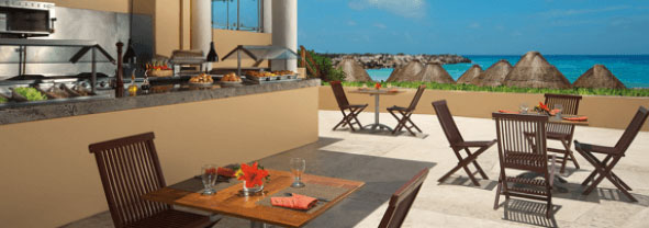 Now Jade Riviera Cancun Restaurants and Bars - Barefoot Grill
