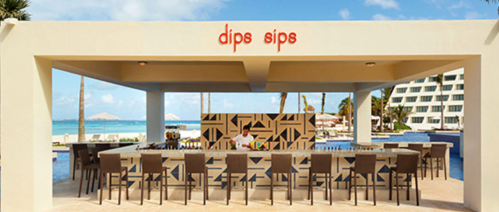 Hyatt Ziva Cancun Restaurants and Bars - Dips & Sips