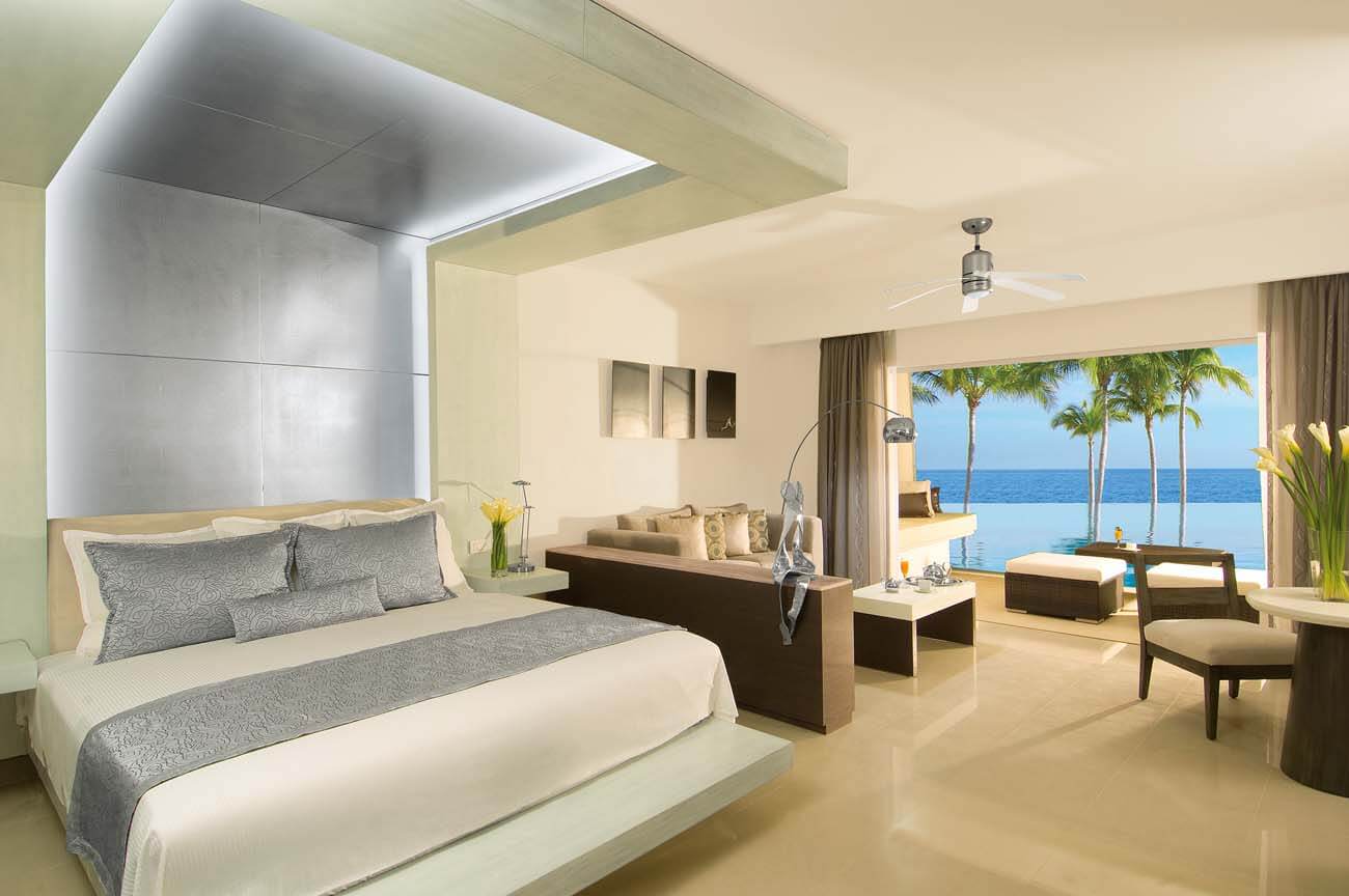 Secrets Silversands Riviera Cancun Accommodations - Preferred Club Junior Suite Ocean Front Swim-Up